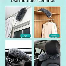 Kemoceng Mikrofiber Teleskopik yang Dapat Dilepas, Alat Pembersih Kipas Langit-langit Rumah Tangga - Versi yang ditingkatkan - View 6
