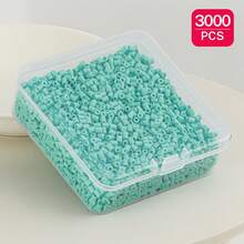 2.6mm Sundymot Fuse Beads, 3000PCS+ Green Series Independent Packaging, With Small Square Box Storage, Easy To Store, DIY Pendant Keychain, Jewelry Making Craft Material, Graduation Season Back To School, Christmas, Party Birthday Gift, Multi-Color 2.6mm Fuse Beads Bulk Refill Kit - 2.6mm Puzzle Beads - View 24