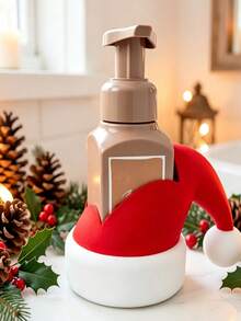 Tempat Dispenser Sabun Topi Santa Claus, Dekorasi Meja Kamar Mandi dan Dapur Liburan yang Lucu, Cocok untuk Botol Sabun Cuci Tangan Berbusa, Ornamen Meja Rumah Natal, Hadiah Dekorasi Pesta Natal, Botol Sabun Tidak Termasuk - MultiWarna - View 2