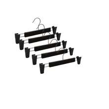 20pcs Heavy Duty Black Metal Clip Pants Hangers, Adjustable Non-Slip Clip Skorts Hangers, Rust-Proof Space-Saving Clothes Storage Rack, Suitable For Wardrobe Closet Jeans Shorts Home Storage - Black - View 15