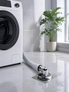 90‑Degree Washing Machine Drain Elbow Connector, Anti‑Overflow Anti‑Odor Sewer Pipe Adapter, Drain Hose Sealing Fitting, Durable Household Drainage Accessory For Bathroom & Laundry Room Washer - Multicolor - View 1