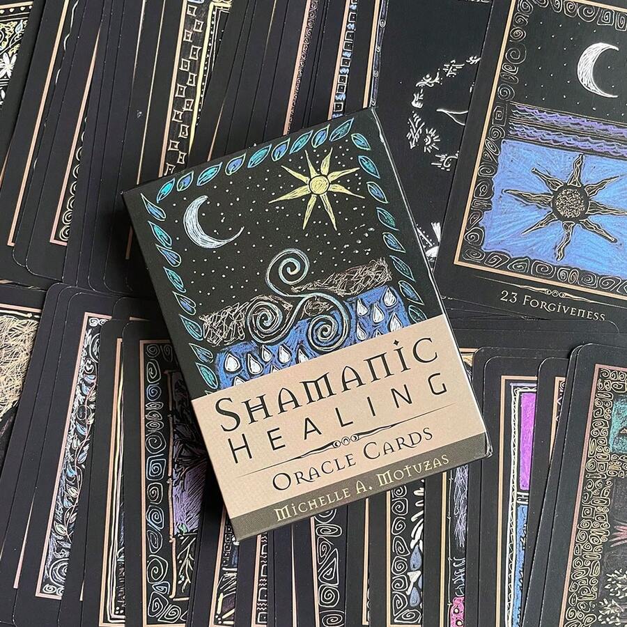 薩滿療癒神諭卡占卜牌組 英文版 塔羅桌上遊戲 派對用 - Shamanic Healing Oracle - 查看 1