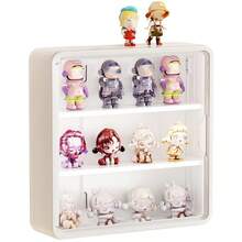 No-Drill Wall-Mounted Cosmetic Storage Box, Dust-Proof Wall Shelf, Multi-Layer Compartment Design, Can Hold Perfume, Skincare, Makeup, Bathroom Wall Organizer, Space-Saving Countertop, Large Capacity Home Beauty Storage Box, Easy Installation - Multicolor - View 4