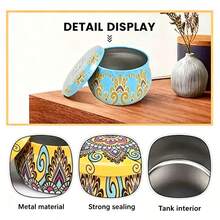 50pcs Round Candle Jars With Wick Stickers, 2.5oz Cast Iron Empty Candle Jars, DIY Candle Making Home Decor Storage Jars, Suitable For Craft Enthusiasts And Home Decor Lovers, Includes 8 Empty Jars And 42 Craft Accessories - 50pcs/8set - View 4