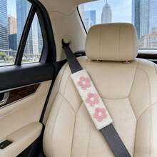1pc/2pcs Car Seat Belt Woolen Multi-Color Floral Shoulder Protector Cover - A - View 12