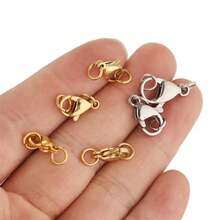 WGRXIRANYKM 150pcs/Box Jewelry Making Kit 50pcs Lobster Clasps 100pcs Open Jump Rings DIY Jewelry Connectors Necklace Bracelet End Caps Accessories - DIY Accessories - View 8