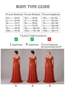 UNITHORSE Cold Shoulder Ruched Floor Length Chiffon Bridesmaid Dress Elegant Dress Wedding Spring Fall - Burnt Orange - View 10