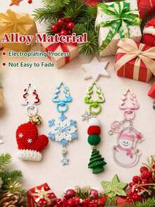 12/30/60/100/200pcs Colorful Metal Round Split Key Ring Chain With Lobster Buckle, DIY Craft Bag Pendant Charm Accessories For Party Favors Gift - Multicolor - View 4