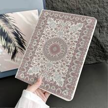 1pc Floral Pattern Tablet Protective Case With Pen Slot Compatible With IPad Air 4/5/10th Gen Smart Protective Case, Air 13(M3 2025), Air 11(M3 2025), 11(A16 2025), Compatible With OPPO Pad, MatePad, Pad, Honor Pad, Pad - Multicolor - View 9