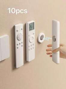 1/6/10pcs Magnetic Remote Control Holder – Remote Control Organizer, Wall-Floating Rack, Seamless Installation, Silicone Remote Control Holder Wall Mount, TV And Tool Rack - Multicolor - View 12