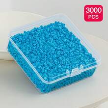Manik-manik Fuse Sundymot 2,6mm, 3000 PCS+ Sistem Warna Hijau & Biru, Kemasan Terpisah, Dengan Kotak Penyimpanan Persegi Kecil, Mudah Disimpan, Gantungan Kunci Liontin DIY, Bahan Kerajinan Pembuatan Perhiasan, Musim Wisuda Kembali ke Sekolah, Natal, Hadiah Pesta Ulang Tahun, Kit Isi Ulang Massal Manik-manik Fuse 2,6mm Multi-Warna - Manik-manik puzzle 2,6mm - View 35