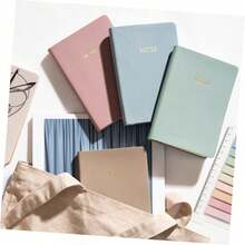 Morandi Notebook, Writing Memo Notebook, Cover Planner Notebook Suitable For School, Office, Home Minimalist Cover Notebook, Women's Minimalist Diary, Lined Paper, Hardcover Diary, Literary Fresh Handbook, Student Diary, High-Appearance Meeting Notebook - Multicolor - View 7