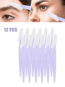 24PCS/12pcs/6pcs/3pcs/1pc Eyebrow Shaving Set Designed For Women And Men, Includes Storage Box With Safety Cap, Eyebrow Trimmer For Trimming And Shaping Beautiful Eyebrows, Facial Hair Removal Razor, Washable And Reusable, Suitable For Facial And Body Hair Removal, Essential Tool For Hair Salon, Makeup And Beauty Industry And Daily Use, Beauty And Travel Accessory - Multicolor - View 8