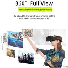 Byson 虛擬實境 VR 頭戴式 3D 眼鏡頭盔 VR 眼鏡，適用於電視、電影與電子遊戲，相容 iOS、Android，支援 4.7-7 吋 - 彩色 - 查看 4