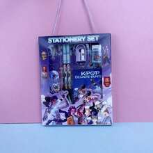 1set HASBRO K-POP Demon Hunter - A Complete K-POP Themed Stationery Set, Including Pencils, Rulers, Pencil Sharpeners, Erasers And Other Essentials - A - View 6