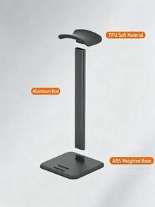 1pc Headphone Stand, Desktop Multi-Function Phone Storage Rack, Student Gaming Headset Holder - Multicolor - View 7