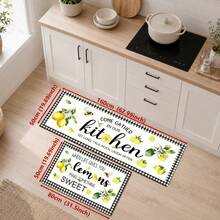 1/2pcs Lemon Pattern, Vintage Diatomaceous Earth Mat, Super Absorbent, Non-Slip, Perfect For Bathroom, Kitchen And Dining Room, Quick Drying, Machine Washable, Perfect Gift For Home Decor And Bathroom Mat - Multicolor - View 14