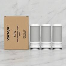 VORTOPT NSF 認證水龍頭濾芯，T1-ACF/T2-ACF/T6-CTO 替換件，3-6 個月使用壽命，減少氯、異味與口感，T1/T2 T6-CTO 濾芯 (3 入裝) - 濾芯三入裝 - 查看 9