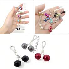 4/9Pcs U-Shaped Fixing Clips, Muslim Hijab Clips, Islamic Headscarf Accessories, Veil Decoration And Scarf Fixing Buckles - Multicolor - View 4