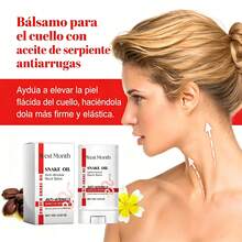 West Month Barra de aceite de serpiente para el cuello, reduce arrugas, reafirma la piel, piel firme y elástica, masaje reafirmante, hidratante, nutritiva, cuidado de la piel, antienvejecimiento, atenúa las líneas del cuello - Reafirmante - Ver 5