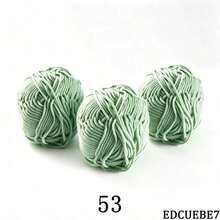 EDCUEBE7 Mixed Color 5-Ply Milk Yarn, Common Colors, Suitable For Crochet - Applicable For Mats, Carpets, Clothes, Scarves And Beginner DIY Projects - 50g Milk Cotton - View 9
