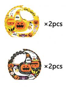 4pcs Halloween Handheld Gift Box, Candy And Cookie Box, Party Gift Box, Party Decorations, Suitable For Halloween, Birthday Parties, Trick Or Treat Events, Festive Parties - Multicolor - View 11