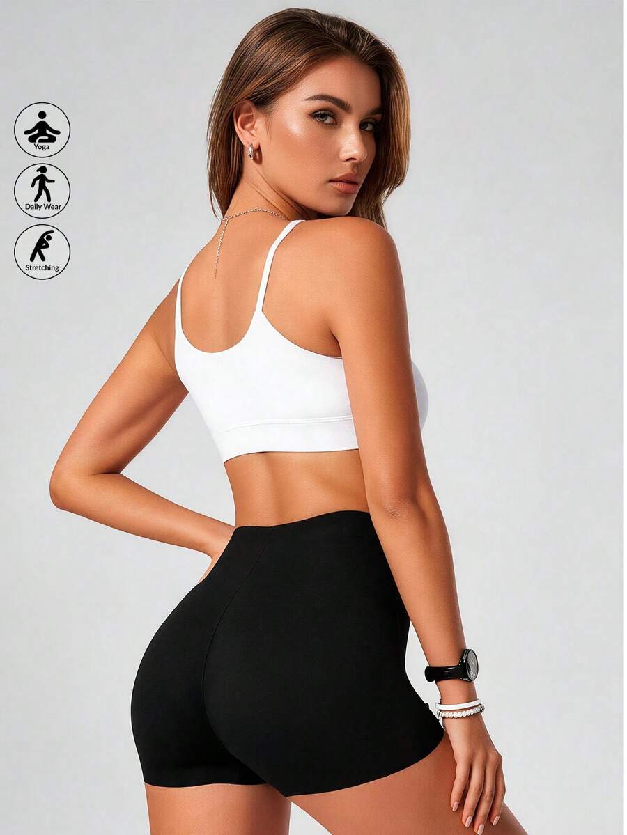 Runway Rest Women's Tummy Control Padded Butt Lifter Shaping Shorts Removable Padded Boxer Briefs - Black - View 1