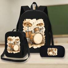 Women Bag Sets - School Bag + Crossbody Bag + Pencil Case - View 2