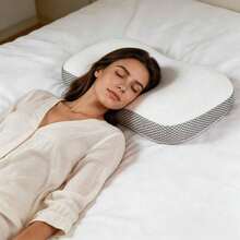 Memory Foam Cervical Pillow With Slow Rebound, Suitable For People Sleeping On Their Side, Back, Or Stomach. A Nape Pillow For Napping During Travel Or Office Work, A Pillow For Bedding, Detachable And Washable Pillowcase, Suitable For All Seasons - 1PC - View 9