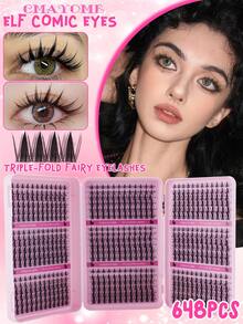 Buku Bulu Mata 648 Pcs, Bulu Mata Cluster DIY Premium Kapasitas Besar, Efek Mink 3D, Lembut & Mengembang, Ekstensi Bulu Mata DIY Baru Berkualitas Tinggi dan Terjangkau, Riasan Bulu Mata DIY di Rumah - MultiWarna - View 4