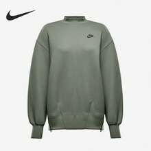 Nike/Nike Authentic 24 Winter New Women's Side Zipper Stand Collar Loose Sweatshirt FV8042-370 - FV8042-370 - View 9