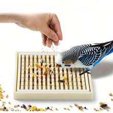 Interactive Parrot Foraging Mat - Encourages Slow Feeding, Improves Mental Health Of Small To Large Birds Like Parrots, And Reduces Boredom And Anxiety Through Random Food Provision - Multicolor - View 2