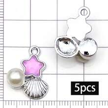 5/20pcs Purple Rhinestone Charms Bow Star Moon Heart Butterfly Bear Pendant For DIY Bracelet Necklace Earring Coquette Y2K Jewelry Making Findings - Purple - View 18