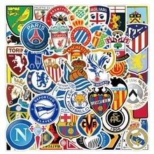 FIFA 50pcs Football Club Badge Stickers, Colorful Football Badge Style Stickers, Suitable For Scrapbooking And DIY Decoration - Multicolor - View 2