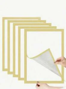 10Pcs A4, Black Photo Frame (Lightweight Magnetic Frame, Non-Wooden) Minimalist Style Lightweight Material, Suitable For Wall Decoration In Bedrooms, Studies, Hallways, Etc., A4 Document Frame - Black - View 7