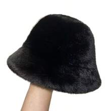 3pcs Fuzzy Plush Bucket Hat Autumn Winter Warm Versatile Fashion Headwear Face Slimming Windproof Bucket Hat For Daily Outdoor Travel - Multicolor - View 8