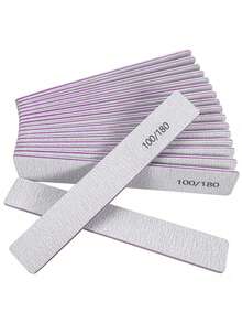 1/5/25/50pcs Professional Nail Files, 180/100 Grit Suitable For Natural Nails And Acrylic Extensions, Double-Sided Washable Fine Grain Nail Files, Suitable For Home And Nail Salon Use - F - View 7