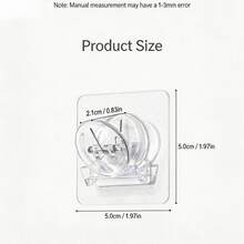 1/6pcs Transparent Fridge Clip, Creative Food Bag Sealing Clips, Practical Memo Note Holder For Students, Multi-Function Clip To Secure Office Documents, Bills And Receipts, Household & School Stationery Accessory For Daily Neat Organizing Use - Clear - View 5