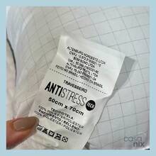 Travesseiro De Cama Altenburg Antistress Com Fios De Carbono 50X70cm Suporte Ideal Dormir de Lado - Branco - Visão 4