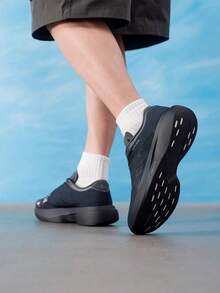 Adidas Sepatu Lari Pria ADIZERO EVO SL ZIP 26 Sepatu Lari Balap dan Latihan Musim Panas Terbaru Sepatu Komuter Luar Ruangan KH9620 - Hitam/Abu-abu Gelap/Perak Metalik - View 4