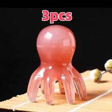 Cute Octopus Head Massager, 8-Tentacle Portable Manual Scalp Massage Tool, For Head Relaxation And Facial Care, Deep Tissue Massage Comb, Suitable For Home, Travel, Spa, Student Daily Use, Head Massager, Scalp Massager, Massage Tool - Multicolor - View 9