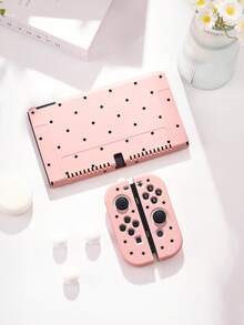1pc Cute Polka Dot & Star Pattern Protective Case, Compatible With Switch 2nd Gen (2025), Compatible With Switch NS/Switch OLED, Switch 2 Game Console Accessory, Storage Bag, Switch Protective Case, Romantic Gift Compatible With Switch Players - Multicolor - View 3