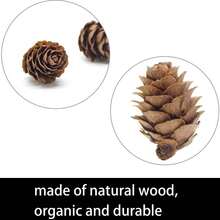 20/50 Buah DIY Pinus Palsu Mini Praktis Dekoratif Pinus Kerucut Pinus Musim Gugur Musim Dingin Liburan Pinus Buatan Realistis Dekorasi Karangan Bunga Natal Rumah Hadiah - Coklat - View 6