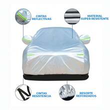 Funda impermeable para SUV de 4.8 metros, funda para coche multifuncional, resistente al sol, a la suciedad, al polvo y a las hojas secas, apta para todas las estaciones - A - Ver 3