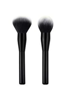 1/2pcs Large Loose Powder Brush, Specialized Brush For Powder Cosmetics, Women's Makeup Brush, Portable - Black - View 1