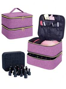 Nail & Lash Organizer - Purple - View 1