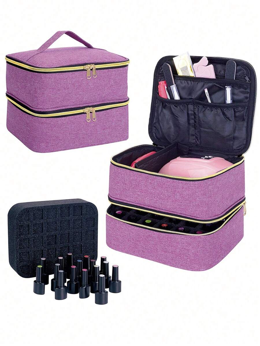 Nail & Lash Organizer - Purple - View 1