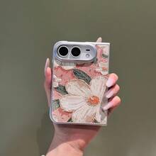 1pc Girls Apple Foldable Phone Case Protective Cover Popular Shockproof Anti-Slip Smart Phone Shell Floral Cute Phone Case Back To School Gift Birthday Gift Compatible With Apple 18Fold, IPhoneDuo - Multicolor - View 11