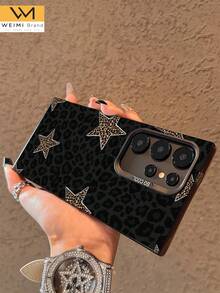 1pc Fashionable Minimalist 2D Printed Leopard Pattern Colorful Silver IMD Classic Anti-Slip Anti-Fall Phone Case Suitable For Daily/Holiday/Spring/Summer/Autumn/Winter/Fashionable Young People/Women/Office Workers/Youth/Phone Case Protective Cover Compatible With Samsung A11/ A12 /A13/ A14/ A15/ A20s/ A21s/ A22/ A23/ A25/ A31/ A32/ A33/ A34/ A35/A50/A51 /A52/ A53 /A54/ A55 /A70 /A71/ A72 - Multicolor - View 3