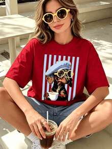 Women T-Shirts - Red - View 10
